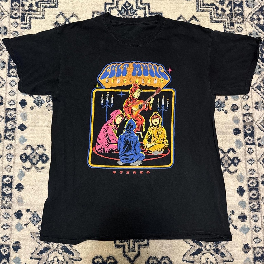 Cult Music Graphic Tee - Black